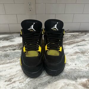 Jordan Black and Yellow Sneakers